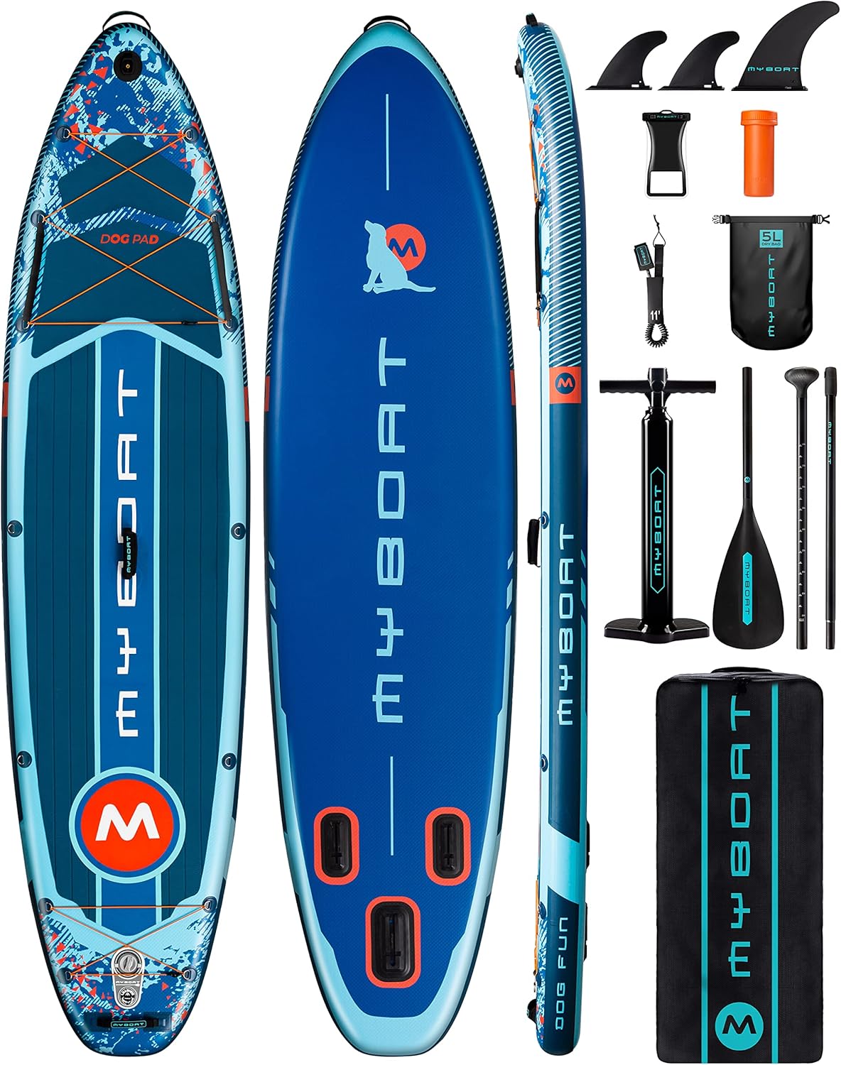 MyBoat Paddle Board with Dog Pad