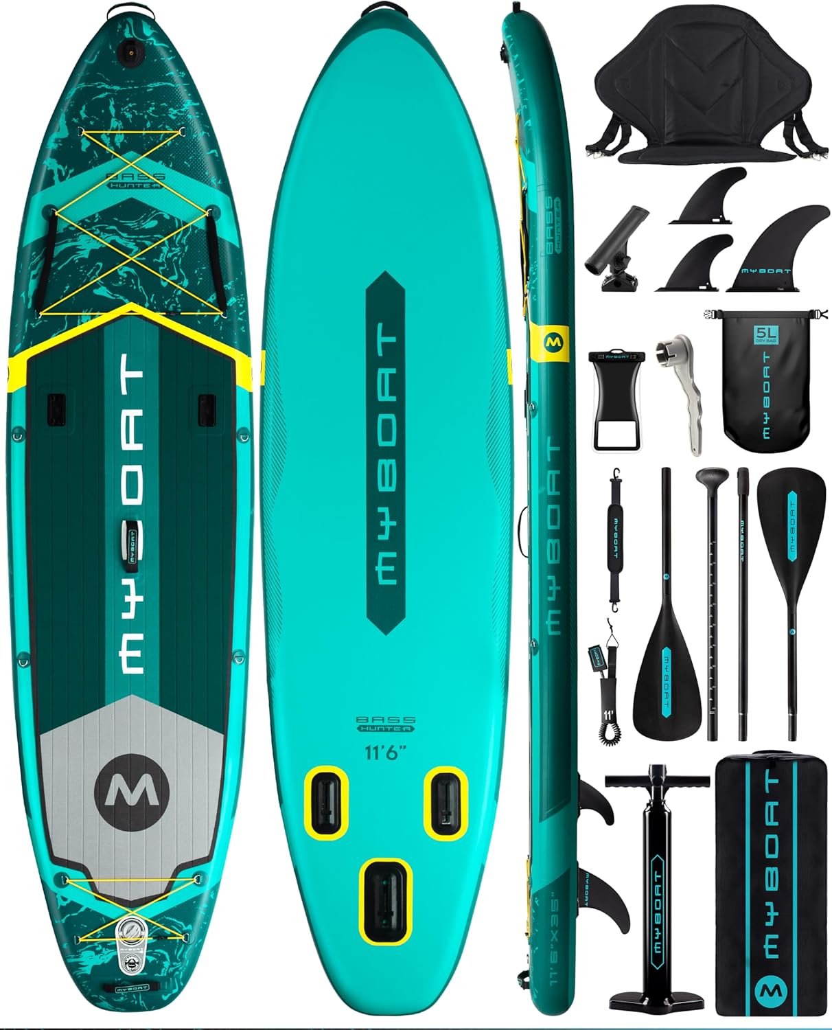 MyBoat Compact Green Paddle Board